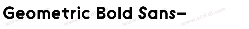 Geometric Bold Sans字体转换 Geometric Bold Sans字体转换